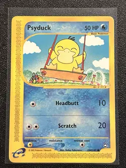 Pokemon Psyduck Aquapolis 104/147 2002 E Reader Mint/NM Never Played - Image 1