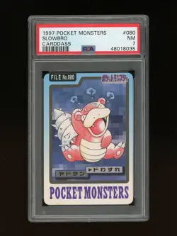 Pokemon PSA 7 NEAR MINT Slowbro 1997 Bandai Carddass Japanese Card - Image 1