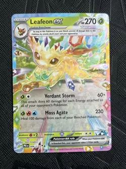 Pokemon TCG Leafeon ex 006/131 Sv: Prismatic Evolutions Holo (English) - NM - Image 3
