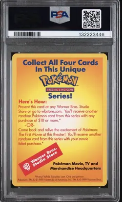 1999 Pokemon Wizards of the Coast CATCH MEW!Movie Promo PSA8 - Image 2