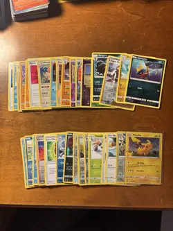 Pokemon Sword And Shield / Sun And Moon Card Lot With Pikachu Promo - Image 1