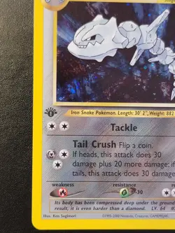 Pokemon TCG Steelix Neo Genesis 1st Edition Holo Rare Card - Image 3