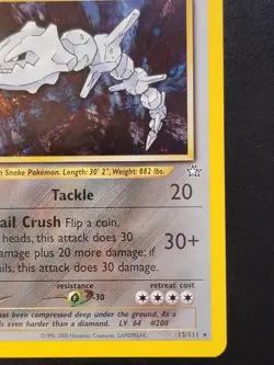 Pokemon TCG Steelix Neo Genesis 1st Edition Holo Rare Card - Image 4