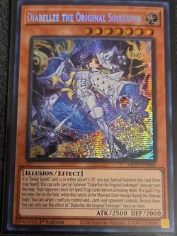 Yugioh Diabellze the Original Sinkeeper MP25-EN063 Prismatic Secret Rare NM - Image 1