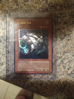 Yu-Gi-Oh Ultimate Rare First Edition Cyber Jar Dual Spec Kaiba Mint Condition - Image 1
