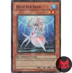Yugioh Deep Sea Diva RGBT-EN035 Rare 1st Edition LP - Image 1