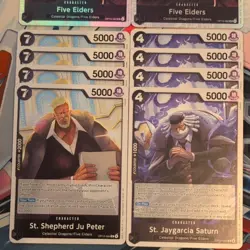 2 x Five Elders OP13-082 SR + 4 x St. Shepherd Ju/Jaygarcia 084/083 R One Piece - Image 3