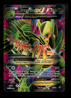 #3 M Sceptile EX 85/98 XY Ancient Origins 2015 Full Art Holo Rare Pokemon Card - Image 1