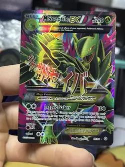 #3 M Sceptile EX 85/98 XY Ancient Origins 2015 Full Art Holo Rare Pokemon Card - Image 3