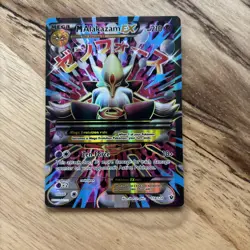 Pokemon Mega M Alakazam EX Full Art Ultra Rare Holo Card 118/124 Fates Collide - Image 1