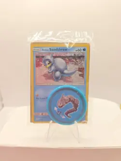Pokemon Alolan Sandshrew 4/12 Holo McDonald’s 2019 Collectible card - Image 1