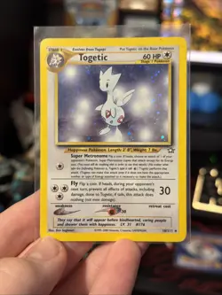 Pokemon TCG Togetic Neo Genesis Holo Card 16/111 Unlimited Rare And Togepi - Image 4