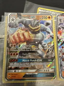 Pokemon Machamp GX Full Art Ultra Rare Holo Card 64/147 Excellent Condition - Image 1