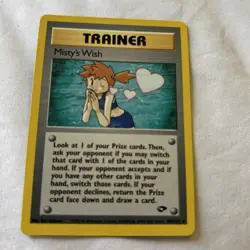 Pokemon TCG Misty's Wish Gym Challenge Unlimited Rare Card 108/132 LP 💧 - Image 1