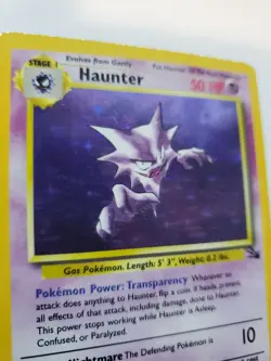 Haunter Fossil Set Holo Pokemon Card Base WOTC - Image 2