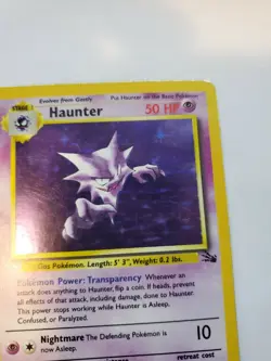 Haunter Fossil Set Holo Pokemon Card Base WOTC - Image 4