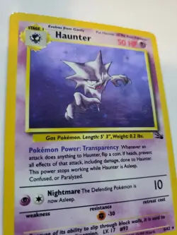 Haunter Fossil Set Holo Pokemon Card Base WOTC - Image 5