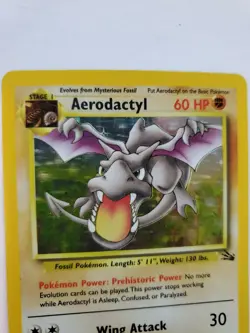 Aerodactyl Fossil Set Holo Pokemon Card Base WOTC - Image 5