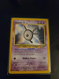 Unown K Unknown Neo Revelation Set Non Holo Pokemon Card 58/64 MP - Image 1