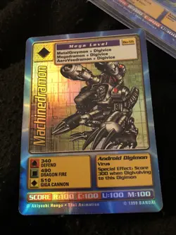 Machinedramon Bo-55 Holo Digimon Digi-Battle Card | NM Near Mint | Bandai 1999 - Image 1
