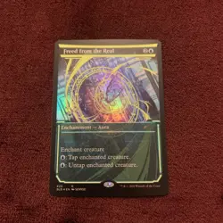 Freed From The Real (Neon Yellow) Secret Lair Drop Foil NM Unplayed Magic MTG - Image 1