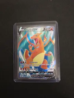 Pokemon Charizard V (Full Art) 153/172 Swsh09: Brilliant Stars Holo - Image 1