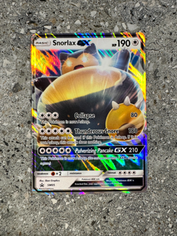 Pokemon TCG Cards Snorlax GX SM05 Black Star Promo Holo NM (Regular Size) - Image 1