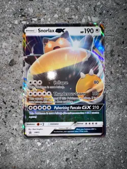 Pokemon TCG Cards Snorlax GX SM05 Black Star Promo Holo NM (Regular Size) - Image 3