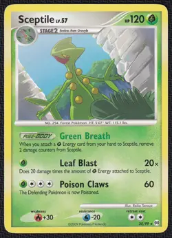 Pokemon Sceptile 30/99 Non-Holo Rare Platinum Arceus - Image 1