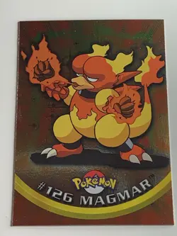 2000 Topps Pokemon TV #126 Magmar Silver Foil Series 3 FREE COMBINED SHIP - Image 1