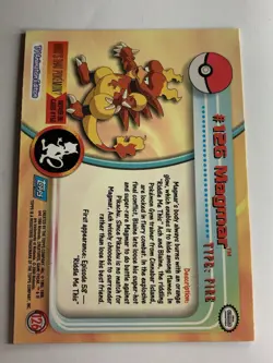 2000 Topps Pokemon TV #126 Magmar Silver Foil Series 3 FREE COMBINED SHIP - Image 2