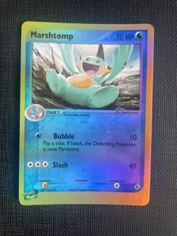Pokemon TCG Marshtomp EX Ruby & Sapphire 40/109 Reverse Holo Uncommon LP/NM - Image 1