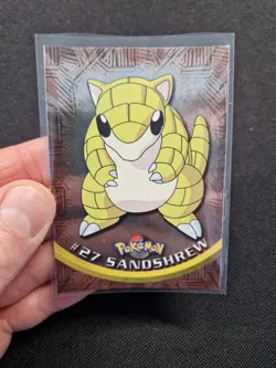 1999 Pokemon Topps TV Foil Holo Sandshrew #27 - LP-NM - Image 1