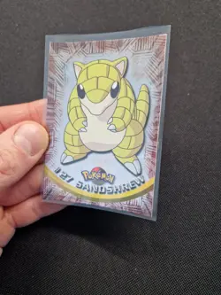 1999 Pokemon Topps TV Foil Holo Sandshrew #27 - LP-NM - Image 2