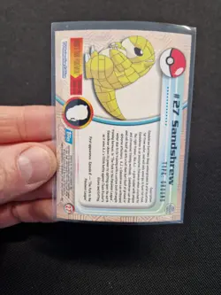 1999 Pokemon Topps TV Foil Holo Sandshrew #27 - LP-NM - Image 3