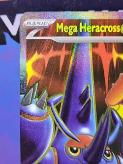 Pokemon Mega Heracross EX 108/094 Phantasmal Flames Full Art Ultra Rare - Image 2