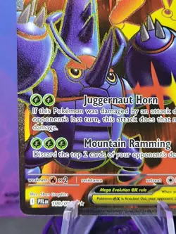 Pokemon Mega Heracross EX 108/094 Phantasmal Flames Full Art Ultra Rare - Image 5
