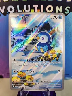 Pokemon TCG Piplup 98/94 Illustration Rare Phantasmal Flames NM - Image 1