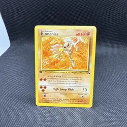 Pokemon TCG Hitmonlee Fossil Set 1st Edition 22/62 - Image 1