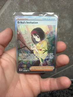 2023 POKEMON SV 151 #203/165 ERIKA'S INVITATION SPECIAL ILLUSTRATION RARE - Image 1