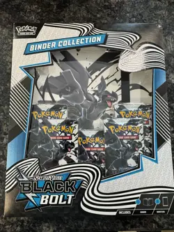 Pokemon Black Bolt Binder Collection & Black Bolt White Flare Poster Collection - Image 1