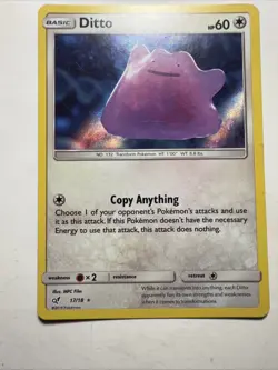 POKEMON TCG Ditto 17/18 Detective Pikachu Holo Rare NM - Image 1