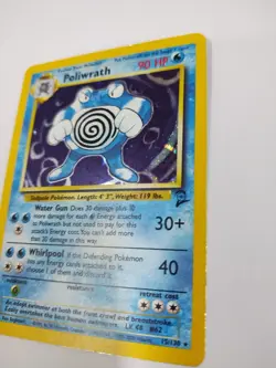 Pokemon TCG Poliwrath Base Set 2 15/130 Holo Unlimited Holo Rare - Image 1
