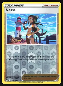 Nessa 157/185 Pokemon SWSH04: Vivid Voltage Reverse Holo Uncommon MP - Image 1