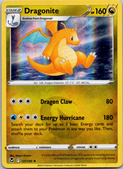 💠Pokemon TCG - Dragonite - 131/195 - Holo - Rare - Silver Tempest - NM💠 - Image 1
