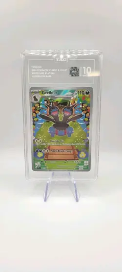 Pokemon TCG: Zweilous 147/086 White Flare- Illustration Rare-TAG 10 GEM MINT - Image 1