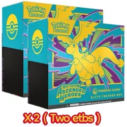 Ascended Heroes Pokemon Center Elite Trainer Box 2X (ETB) PRESALE CONFIRMED 2/20 - Image 1