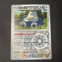 Snorlax 143/165 Reverse holo Pokemon 151 - Image 1