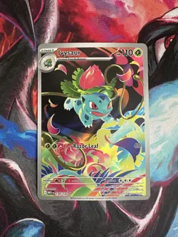 Pokemon TCG Ivysaur 134/132 ME01: Mega Evolution Illustration Rare Near Mint - Image 1