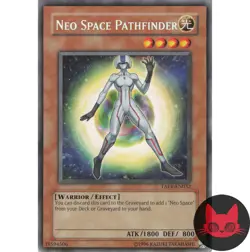 Yugioh Neo Space Pathfinder TAEV-EN032 Rare LP Misprint Secret Rare Text - Image 1